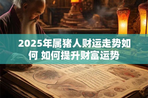 2025年属猪人财运如何 能迎来财富高峰吗