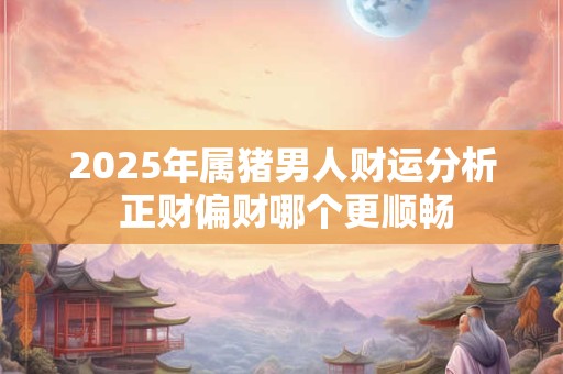2025年属猪男人财运分析 正财偏财哪个更顺畅