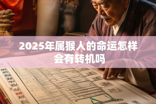 2025年属猴人的命运怎样 会有转机吗