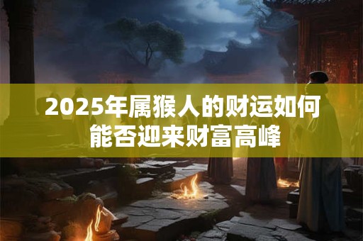 2025年属猴人的财运如何 能否迎来财富高峰