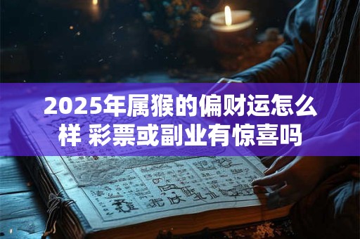 2025年属猴的偏财运怎么样 彩票或副业有惊喜吗