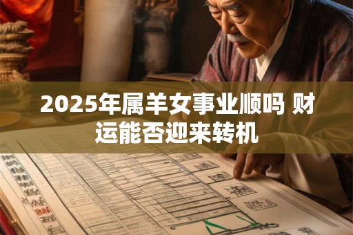 2025年属羊女事业顺吗 财运能否迎来转机