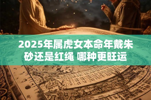 2025年属虎女本命年戴朱砂还是红绳 哪种更旺运