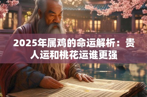2025年属鸡的命运解析：贵人运和桃花运谁更强