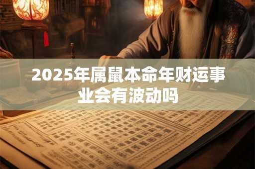 2025年属鼠本命年财运事业会有波动吗