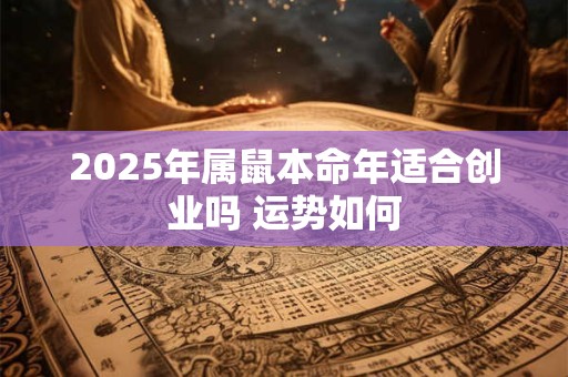 2025年属鼠本命年适合创业吗 运势如何