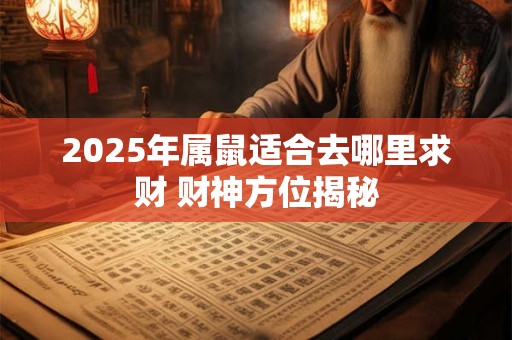 2025年属鼠适合去哪里求财 财神方位揭秘