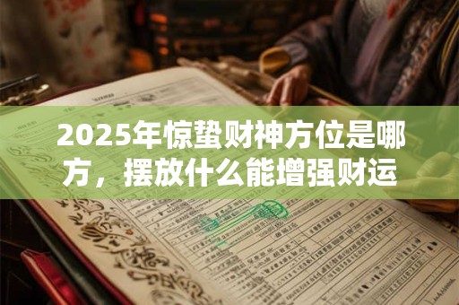 2025年惊蛰财神方位是哪方，摆放什么能增强财运