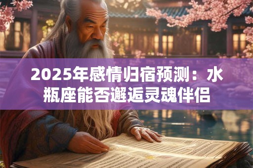 2025年感情归宿预测：水瓶座能否邂逅灵魂伴侣