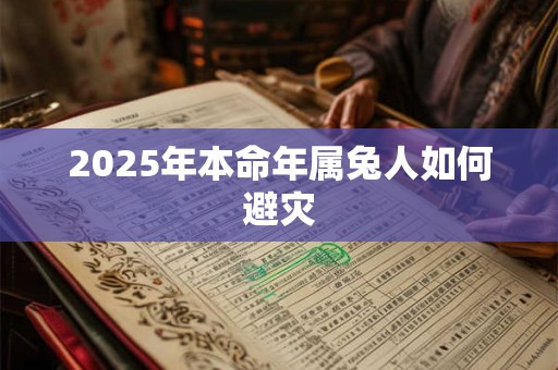 2025年本命年属兔人如何避灾