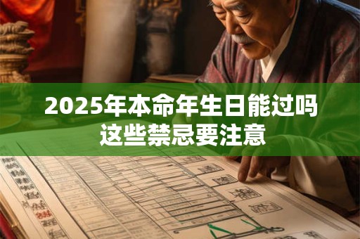 2025年本命年生日能过吗 这些禁忌要注意