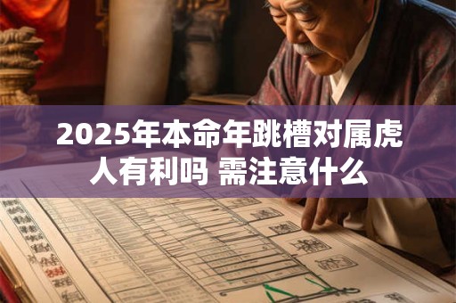 2025年本命年跳槽对属虎人有利吗 需注意什么