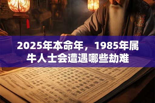 2025年本命年，1985年属牛人士会遭遇哪些劫难