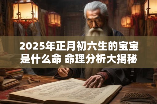 2025年正月初六生的宝宝是什么命 命理分析大揭秘
