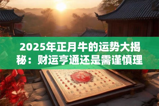 2025年正月牛的运势大揭秘：财运亨通还是需谨慎理财