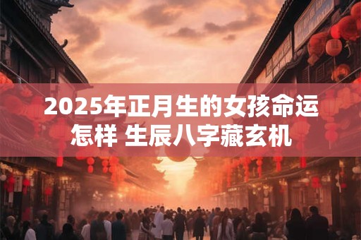2025年正月生的女孩命运怎样 生辰八字藏玄机