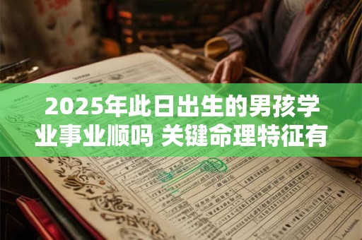 2025年此日出生的男孩学业事业顺吗 关键命理特征有哪些