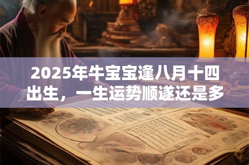 2025年牛宝宝逢八月十四出生，一生运势顺遂还是多波折