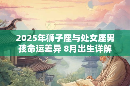 2025年狮子座与处女座男孩命运差异 8月出生详解