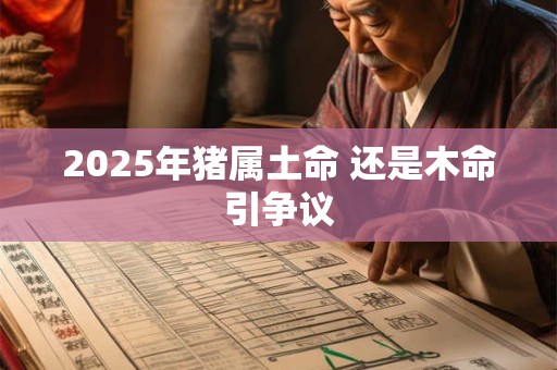 2025年猪属土命 还是木命引争议