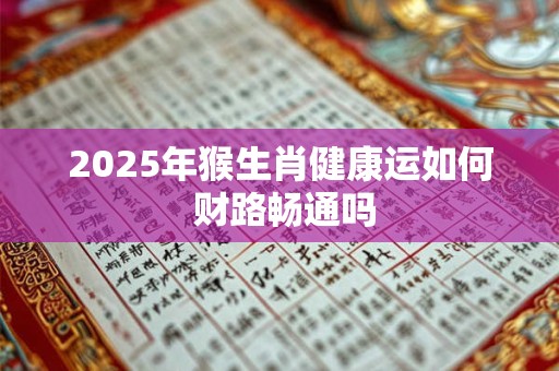 2025年猴生肖健康运如何 财路畅通吗