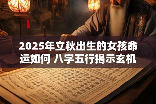 2025年立秋出生的女孩命运如何 八字五行揭示玄机