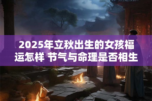 2025年立秋出生的女孩福运怎样 节气与命理是否相生