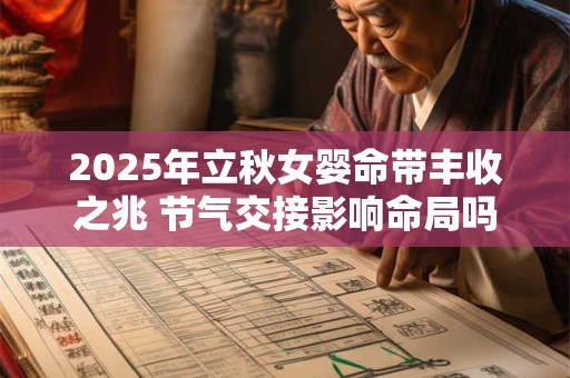 2025年立秋女婴命带丰收之兆 节气交接影响命局吗