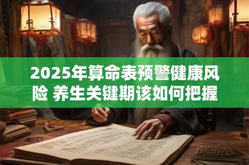 详细阅读:2025年羊年本命年健康要注意什么 怎样避免意外灾祸 2025年羊年本命年健康要注意什么 怎样避免意外灾祸