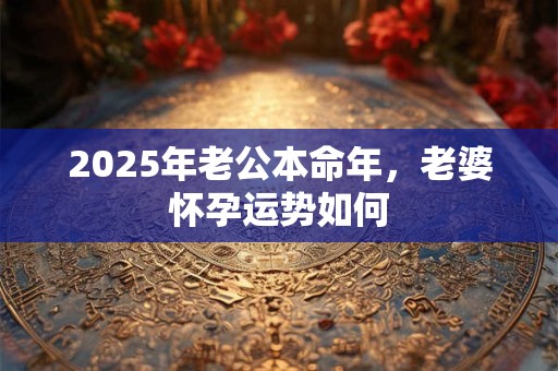 2025年老公本命年，老婆怀孕运势如何