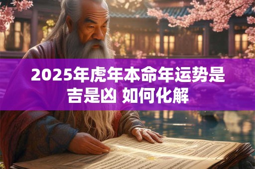 2025年虎年本命年运势是吉是凶 如何化解