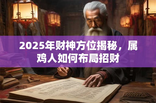 2025年财神方位揭秘，属鸡人如何布局招财