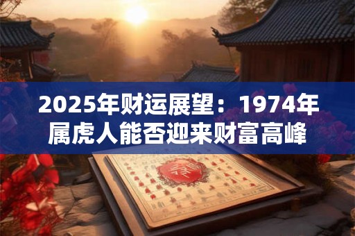 2025年财运展望：1974年属虎人能否迎来财富高峰