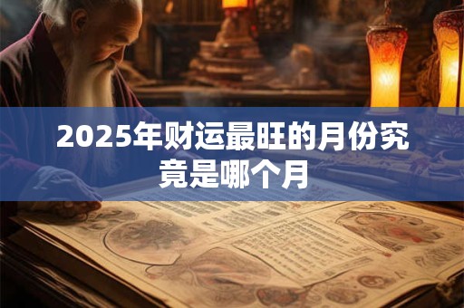 2025年财运最旺的月份究竟是哪个月