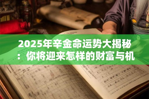 2025年辛金命运势大揭秘：你将迎来怎样的财富与机遇