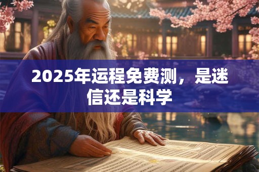 2025年运程免费测，是迷信还是科学