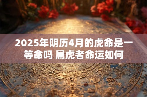 2025年阴历4月的虎命是一等命吗 属虎者命运如何