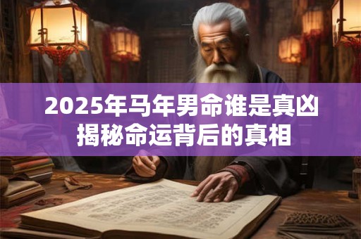 2025年马年男命谁是真凶 揭秘命运背后的真相