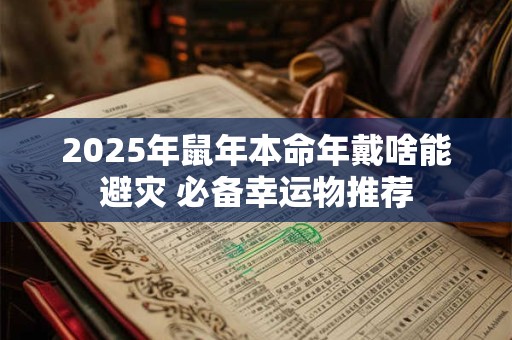 2025年鼠年本命年戴啥能避灾 必备幸运物推荐