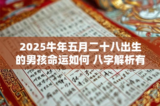 2025牛年五月二十八出生的男孩命运如何 八字解析有何玄机