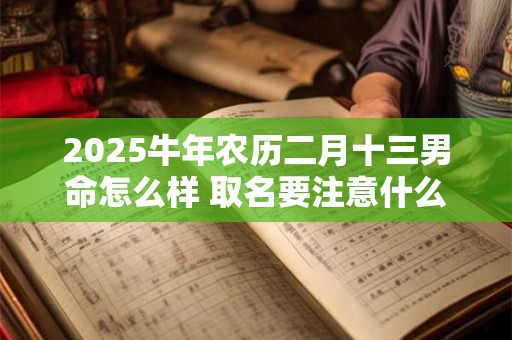 2025牛年农历二月十三男命怎么样 取名要注意什么 2025牛年农历二月十三男命怎么样 取名要注意什么