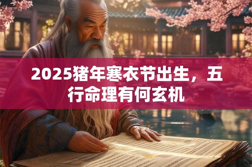 2025猪年寒衣节出生，五行命理有何玄机