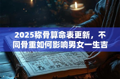 2025称骨算命男女版更新了 最新完整数据在这里
