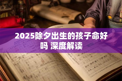 2025除夕出生的孩子命好吗 深度解读