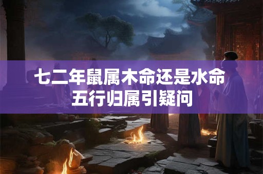 七二年鼠属木命还是水命 五行归属引疑问