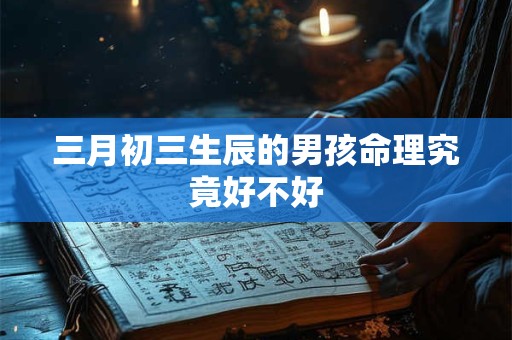 三月初三生辰的男孩命理究竟好不好