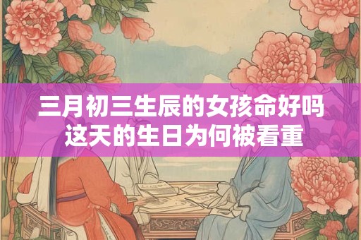 三月初三生辰的女孩命好吗 这天的生日为何被看重