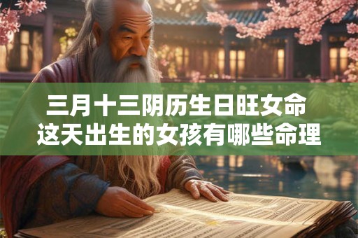 三月十三阴历生日旺女命 这天出生的女孩有哪些命理特点