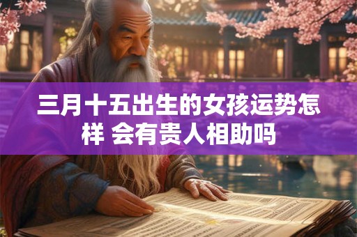 三月十五出生的女孩运势怎样 会有贵人相助吗
