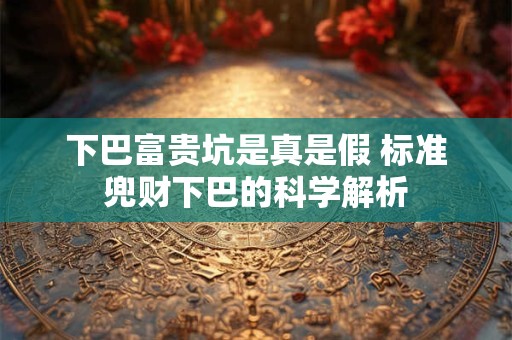 下巴富贵坑是真是假 标准兜财下巴的科学解析